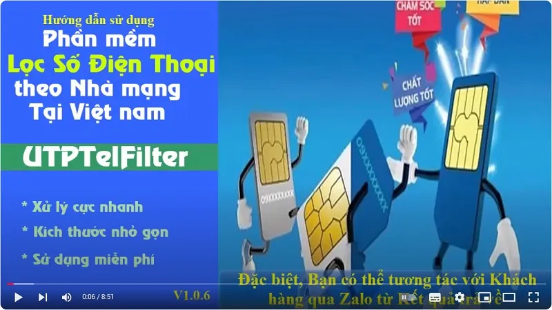 Hướng dẫn sử dụng Tool tự động lọc số điện thoại theo quy định của nhà mạng